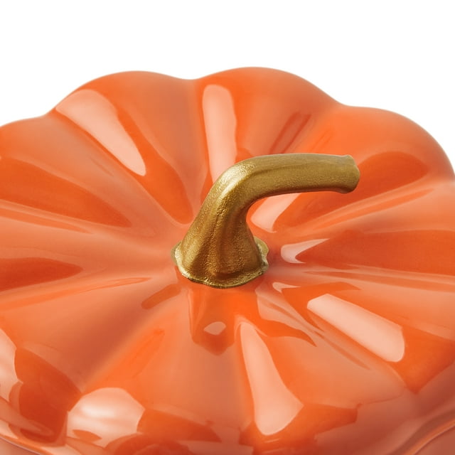 Ceramic Orange Pumpkin Mini Cocottes Set, Mini Ceramic Bowls -14.2-oz (3Pcs) Ceramic Orange Pumpkin Mini Cocottes Set, Mini Ceramic Bowls -14.2-oz (3Pcs)